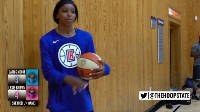 WNBA Girl vs DII Guy NO MERCY!! Can YOU Guard Lexie Brown?! 😱 [SHE NICE!] Episode 1 #HoopState смотреть онлайн