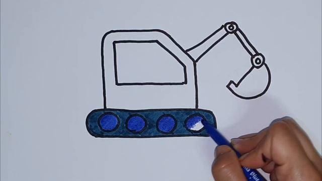 Bolalar uchun ekskavator chizish | Excavator drawing for children | Экскаватор рисунок для детей смотреть онлайн