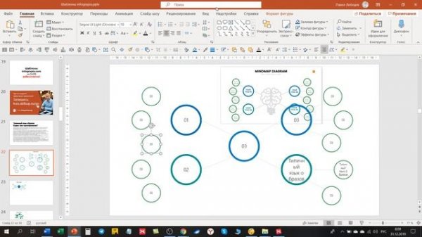 Интеллект карта пример | Как создать ментальную карту в Power Point