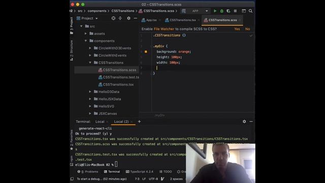 Integrating d3.js with React - Animate SVG with CSS Transitions смотреть онлайн