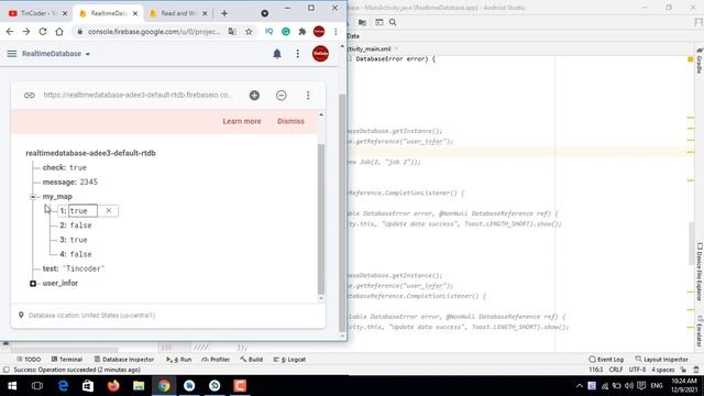 Thêm, Sửa, Xóa một Map(String, Object) trên Android Realtime Database - [Firebase Part 20] смотреть онлайн