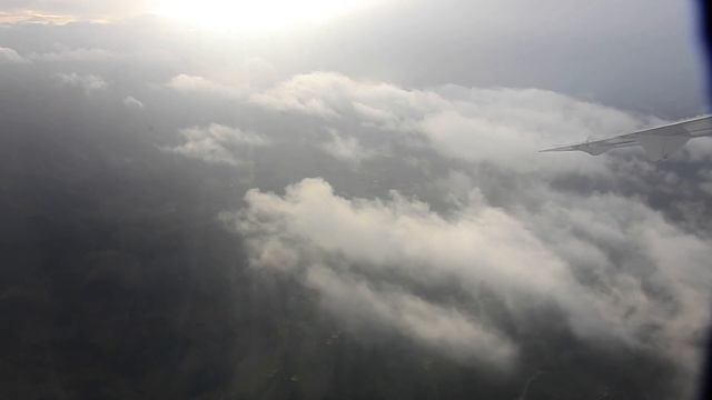 Approaching Bilbao Airport, Spain