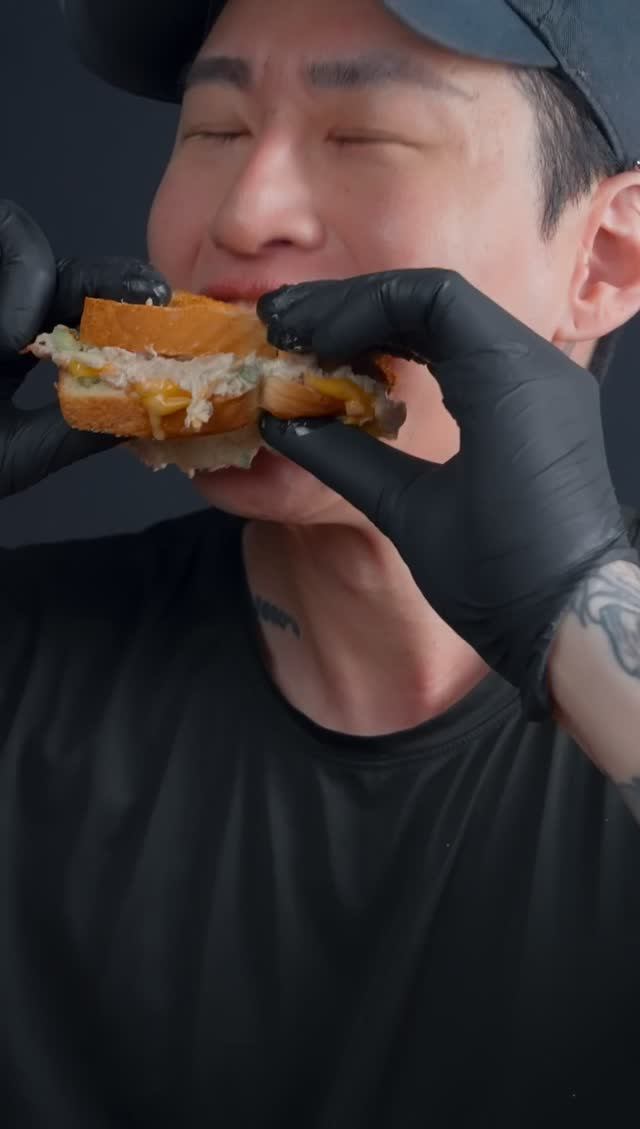 БУРГЕР С МАНДАРИНОМ | АСМР кулинария и еда смотреть онлайн