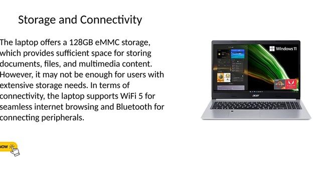 Acer Aspire 1 A11532C96U Slim Laptop 156 Full HD Display Intel Celeron N4500 Processor 4GB DDR4 смотреть онлайн