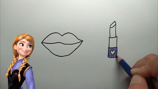 Як намалювати простий малюнок КОСМЕТИКА/ ГУБИ ТА ПОМАДА/Simple drawings Lips and Lipstick смотреть онлайн