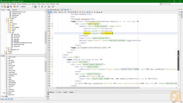 Displaying Data - YII2 смотреть онлайн