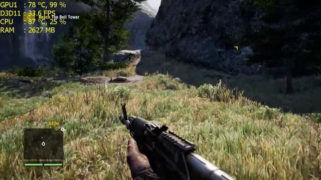 Far Cry 4 on Nvidia GTX 850M - Core i7 4710HQ Very High preset смотреть онлайн