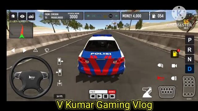 Polisi Car Game || Indonesia Polisi Game || V Kumar Gaming Vlog смотреть онлайн