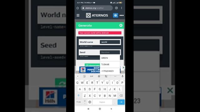 HOW TO UPLOAD SEED IN ATERNOS SERVER смотреть онлайн
