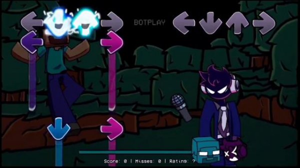 Friday Night Funkin HEROBRINE VS A.C. VOID (Danger But A.C. Void Sings It) Android Port otimizado