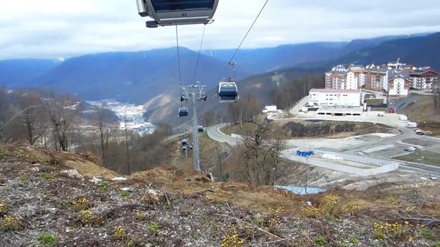 Подъемник Роза Хутор, Сочи 14.04.2015 г. смотреть онлайн