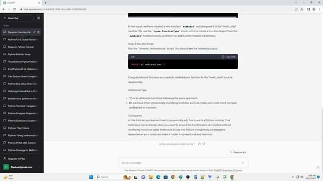 dynamically adding functions to a Python module смотреть онлайн