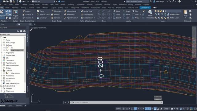 Corridor Surface Creation In Civil 3D смотреть онлайн