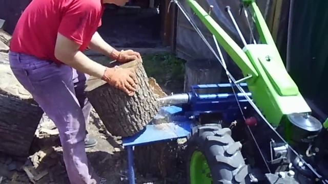 ДРОВОКОЛ С ПРИВОДОМ ОТ МОТОБЛОКА смотреть онлайн