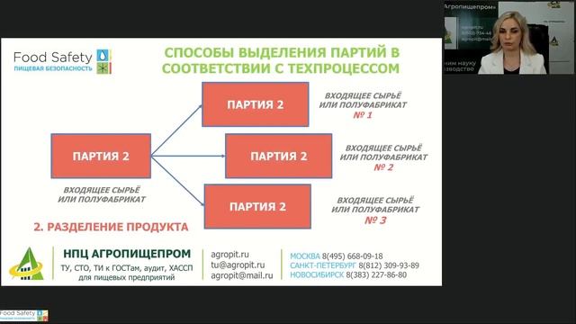 ПРОСЛЕЖИВАЕМОСТЬ НА ПИЩЕВЫХ ПРЕДПРИЯТИЯХ