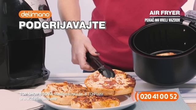 Delimano Air Fryer pekač na vreli vazduh - za zdravije prženje! смотреть онлайн