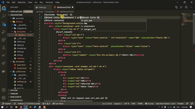 Updating Title bar and Numbers | url shortener in Django смотреть онлайн