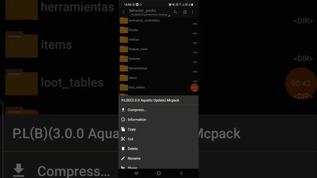 How to import behavior/resource packs in minecraft pe with ZArchiver!!! смотреть онлайн