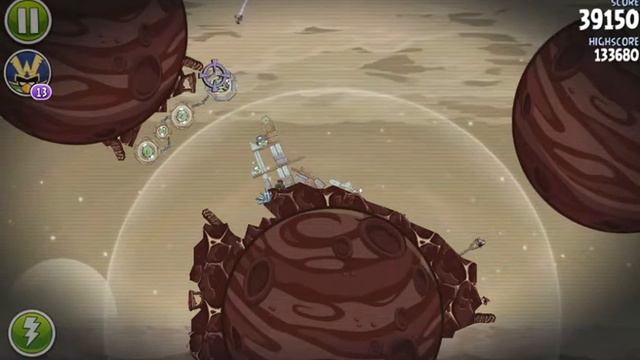 Angry Birds Space Red Planet Level M5-3 (Mirror World) смотреть онлайн