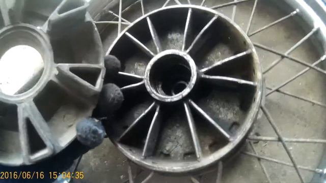 Крипление звезды на колесо кроссового CZ 125 M смотреть онлайн