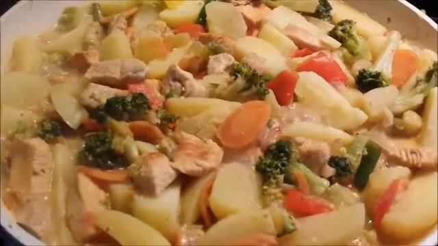 Индюшинная грудка с овощами смотреть онлайн