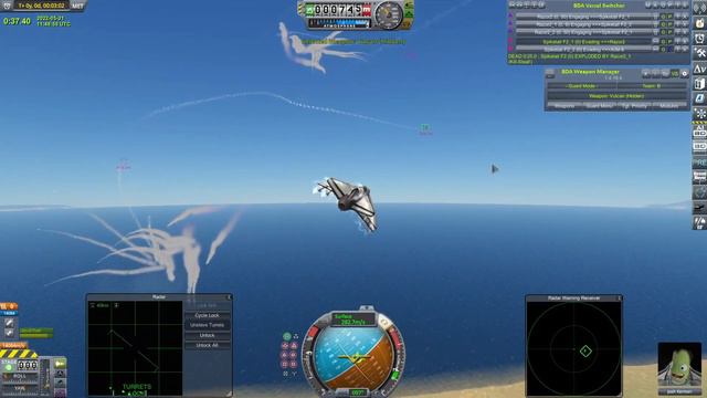 Who Needs Control Surfaces (Again)? - Kerbal Space Program & BD Armory смотреть онлайн