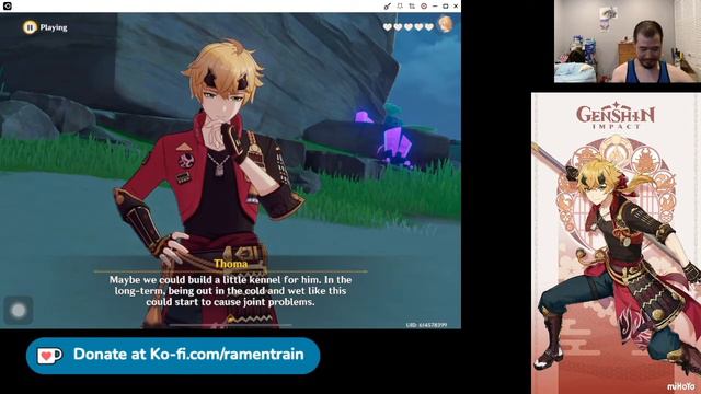Ramen Train: Genshin Impact (Thoma Hangout) смотреть онлайн
