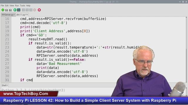Raspberry Pi LESSON 42: How to Build a Simple Client Server System with Raspberry Pi смотреть онлайн