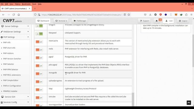 How To Change php version in CWP CentOS Control panel смотреть онлайн