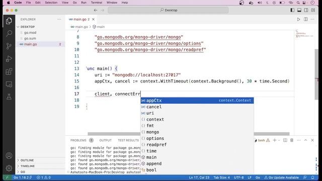 How to Start With MongoDB in Golang | Mongo Set Up in Golang | #mongodb #golang #nosql смотреть онлайн