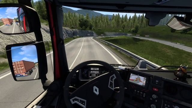 Backhoe Cargo By Renault Truck Open pipe - Euro Truck Simulator 2 | Logitech G29 смотреть онлайн
