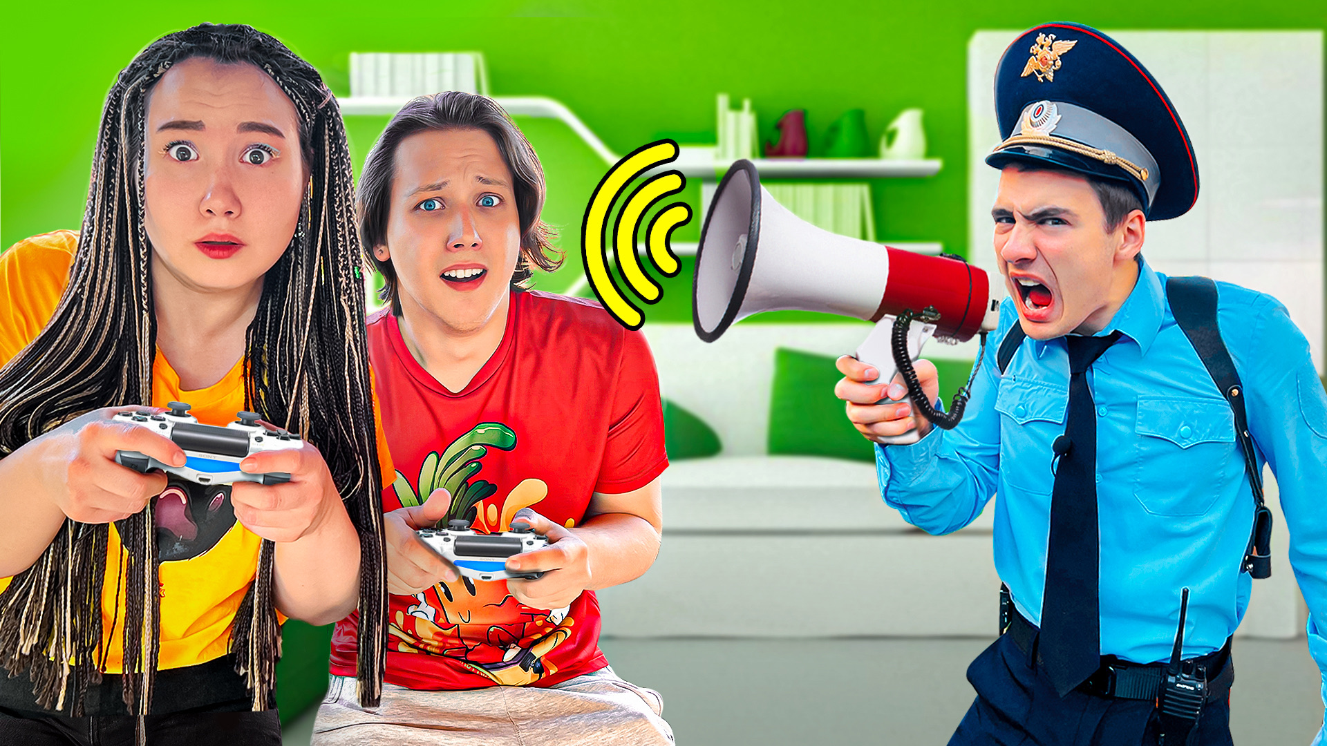 Игнорируем Полицейского 24 часа! // Луномосик смотреть онлайн