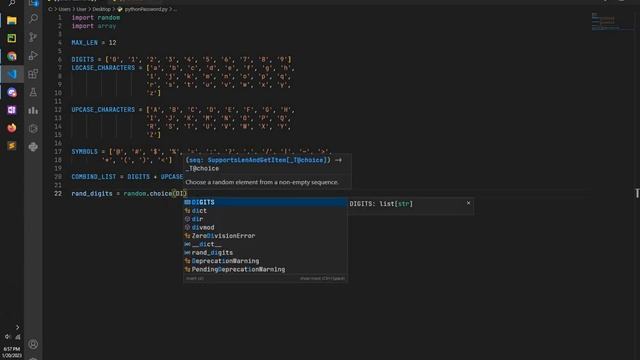 Creating Automatic Random Password Generator Using Python смотреть онлайн