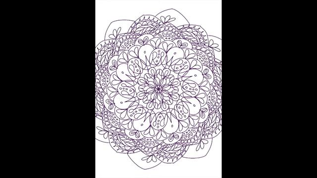 Рисую Мандала перед сном и расслабляюсь. Рисую на Ipad в Procreate Online Sketch Юлии Лебедевой смотреть онлайн