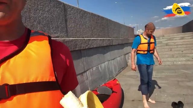 Прогулка по р. Нева на надувное #каяке Щукарь смотреть онлайн
