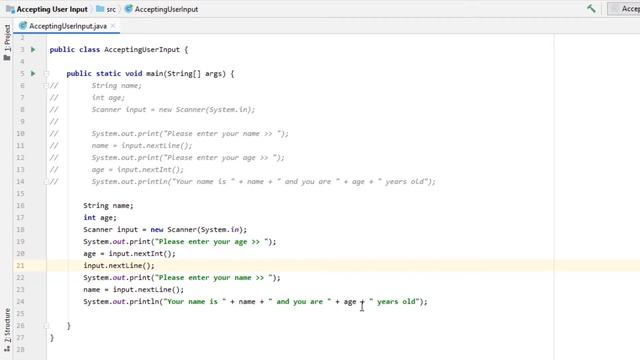 Java Tutorial 6 - More On the Scanner Class смотреть онлайн