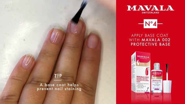 Mavala Diagonal Retro Strip Manicure Tutorial