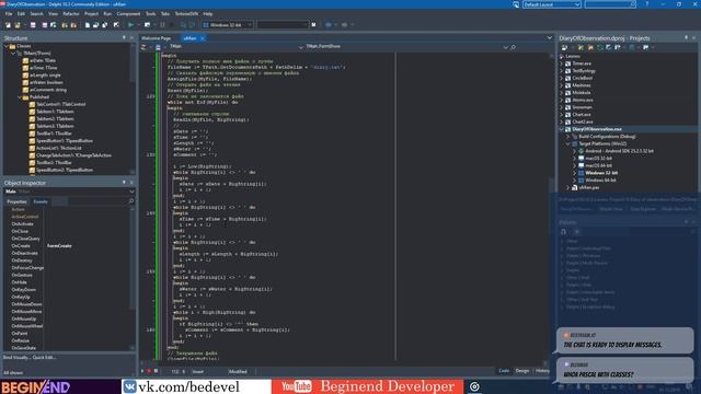 Stream Delphi."Обучение мобильной разработке на Delphi". Часть 6. Дневник наблюдений. смотреть онлайн