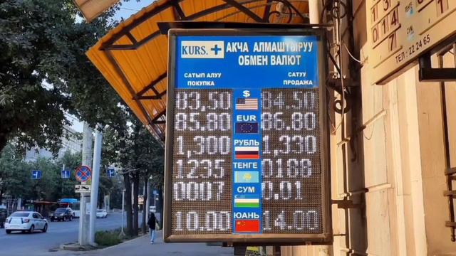 Бугунку курстар Бишкек Моссовет Рубл Евро Тенге Сум доллар смотреть онлайн