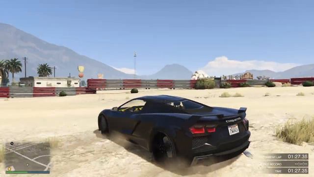 GTA 5 COQUETTE D10-GAUNTLET TEST TRACK смотреть онлайн