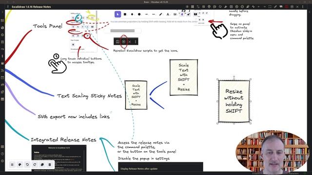 Obsidian-Excalidraw 1.6.16 - Introducing The Tools Panel