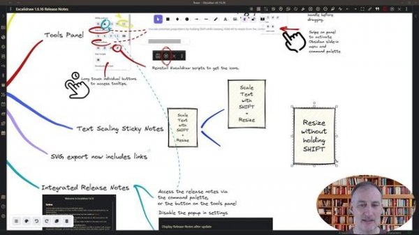 Obsidian-Excalidraw 1.6.16 - Introducing the Tools Panel