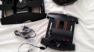 Распаковка набора Thrustmaster T.16000M FCS Flight Pack: педали, РУД и РУС.