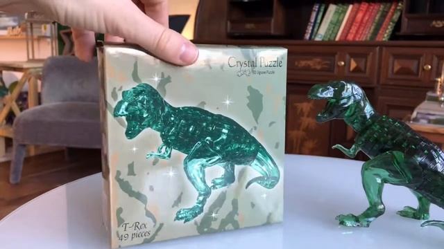 Crystal puzzle Динозавр зеленый смотреть онлайн
