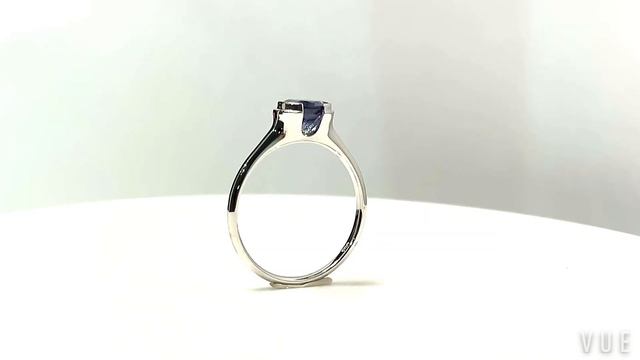 Damio Solitaire Gemstone Ring, Mens Ring, Contemporary Jewelry, Tanzanite, 2021-055