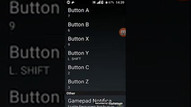 Настройка приложения Gamepad