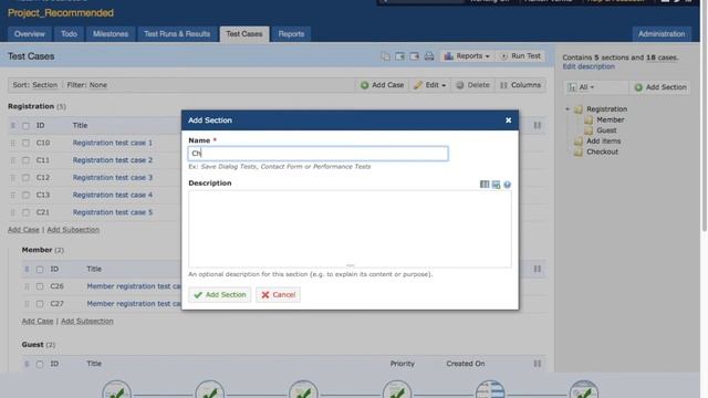 TestRail Sections and Subsections - TestRail Tutorials смотреть онлайн