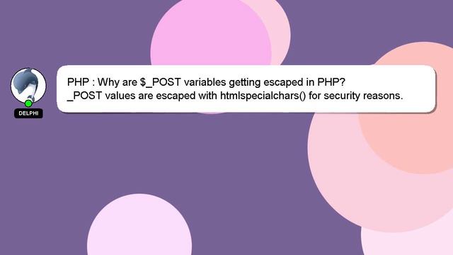 PHP : Why are $_POST variables getting escaped in PHP? смотреть онлайн