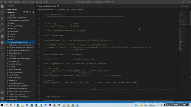 Java Script Fundamentals Training Session 1 of Team 16 | PCS Global | as on 13th Dec 21 смотреть онлайн