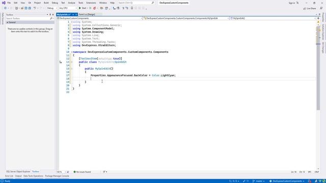 10) C# DevExpress Custom Components (SpinEdit) смотреть онлайн